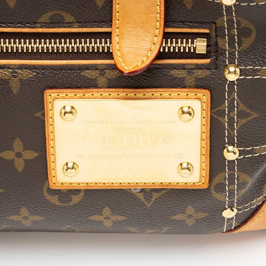 Louis Vuitton Limited Edition Monogram Canvas Riveting Satchel