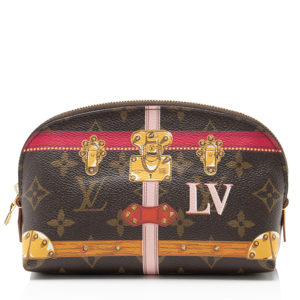 Louis Vuitton Limited Edition Monogram Canvas Summer Trunk Cosmetic Pouch