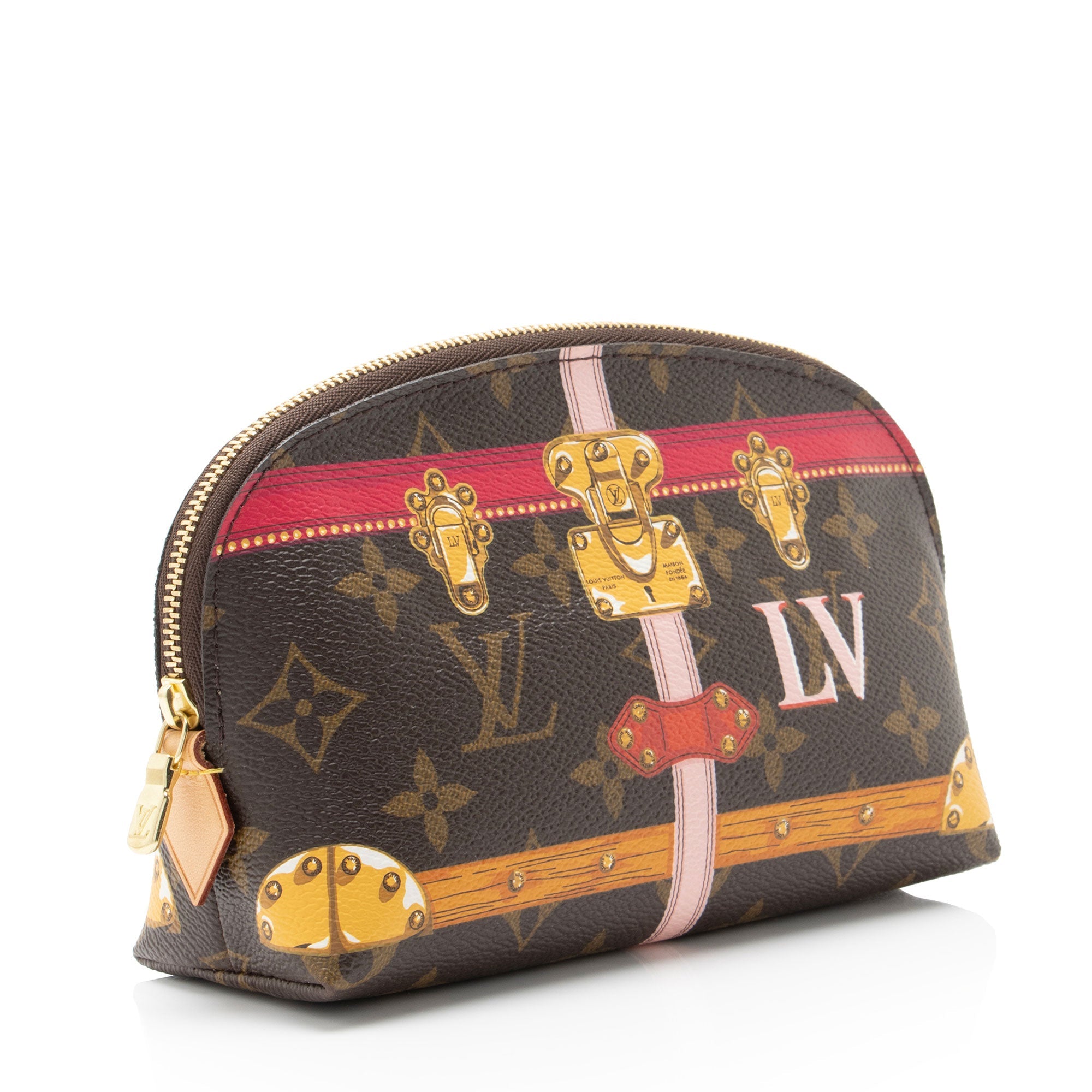 Louis Vuitton Limited Edition Monogram Canvas Summer Trunk Cosmetic Pouch