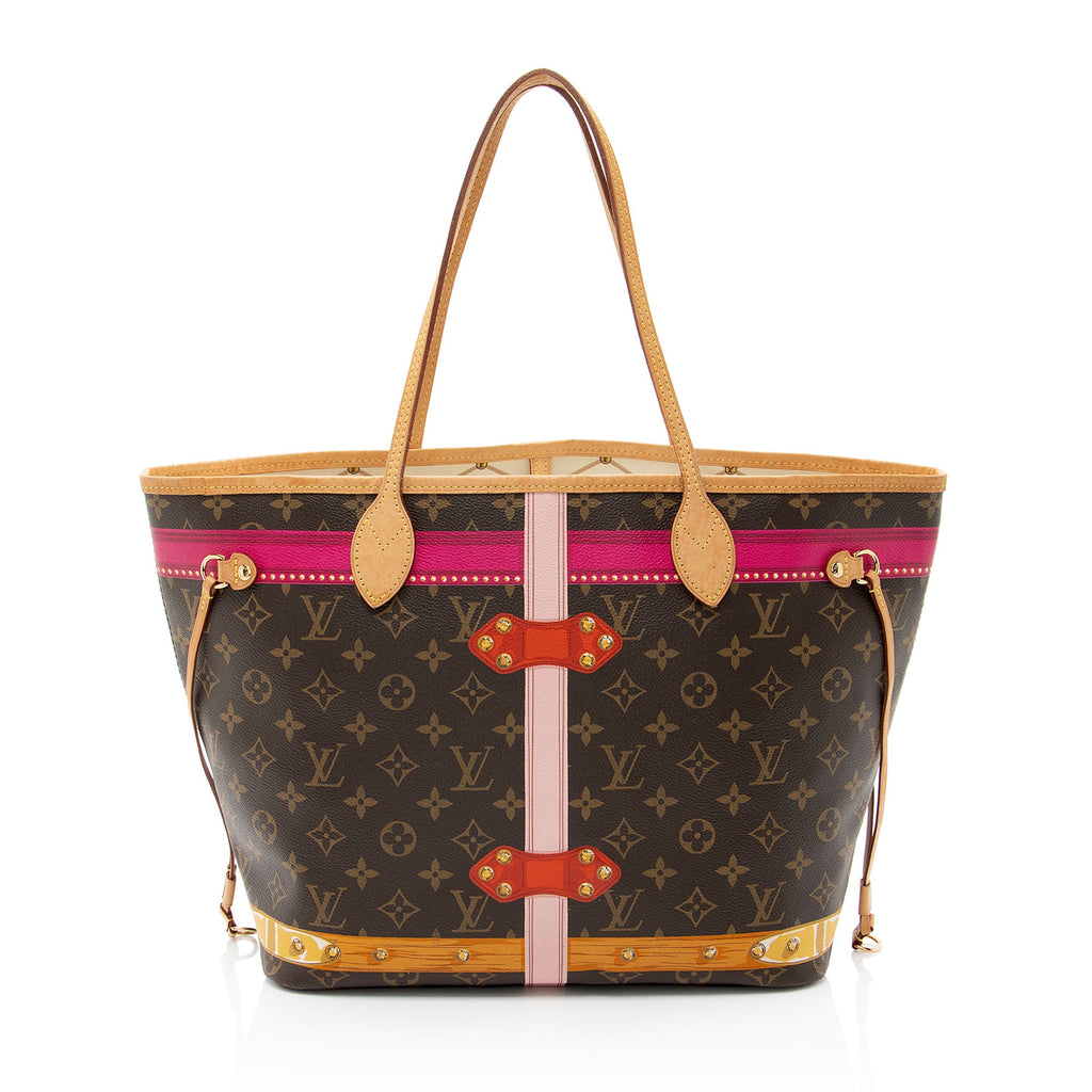 Louis Vuitton Limited Edition Monogram Canvas Summer Trunk Neverfull MM Tote
