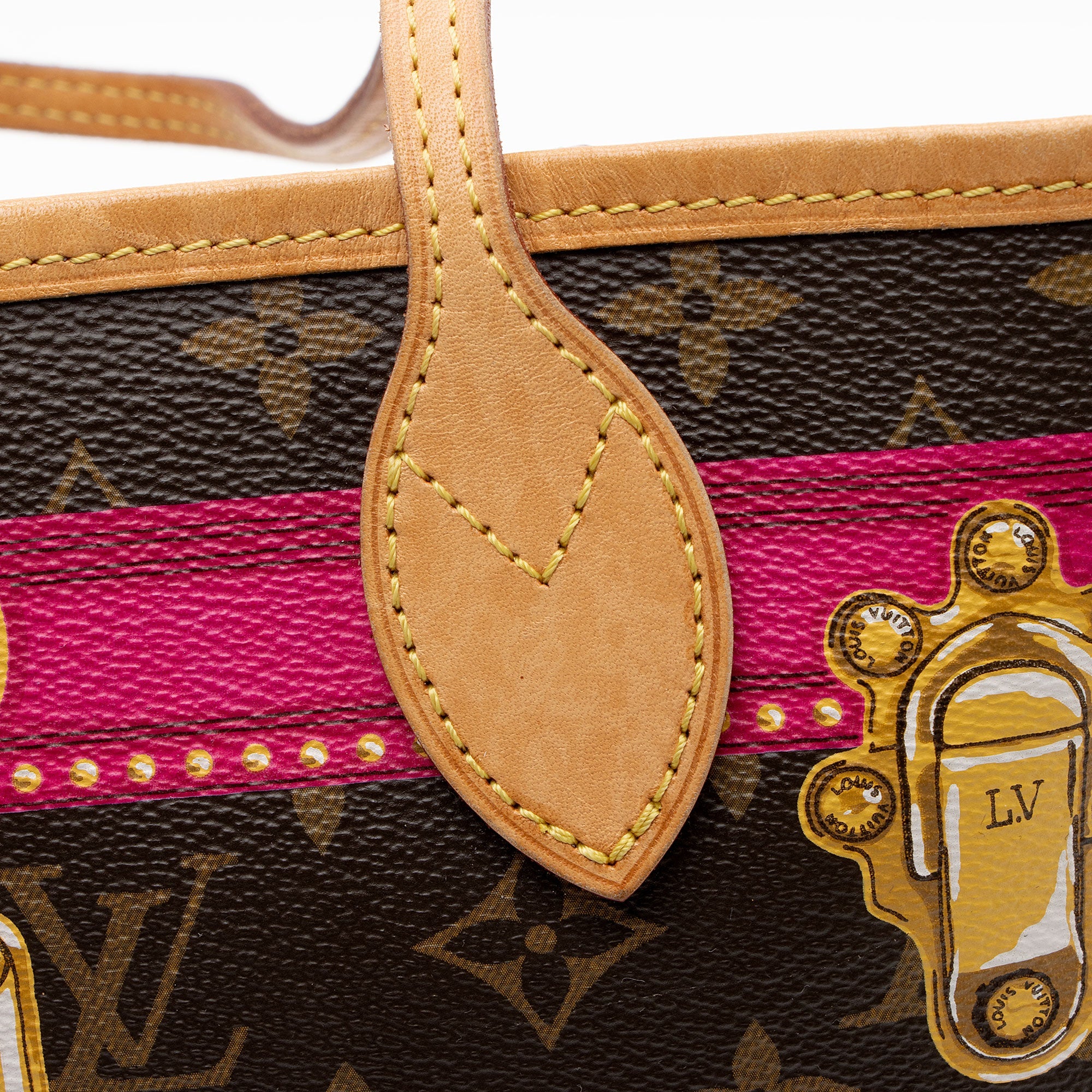 Louis Vuitton Limited Edition Monogram Canvas Summer Trunk Neverfull MM Tote