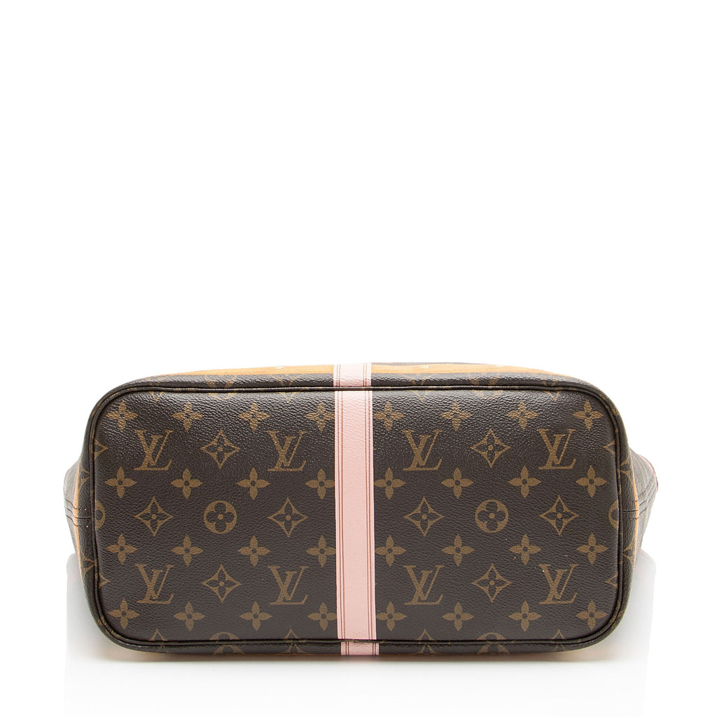 Louis Vuitton Limited Edition Monogram Canvas Summer Trunk Neverfull MM Tote