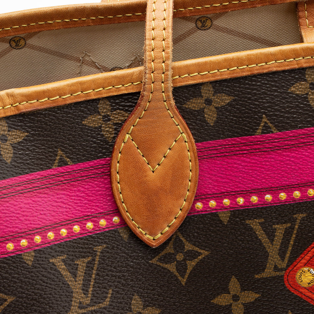 Louis Vuitton Limited Edition Monogram Canvas Summer Trunk Neverfull MM Tote