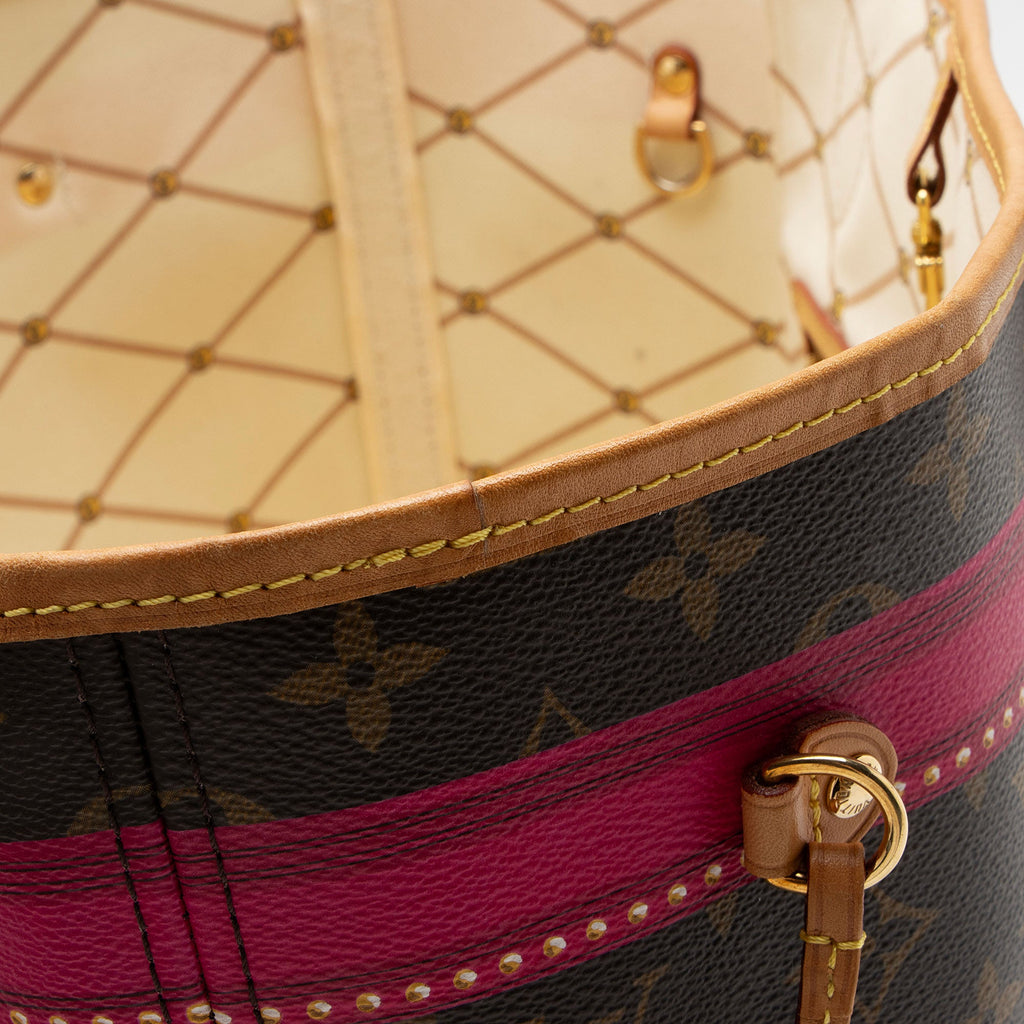 Louis Vuitton Limited Edition Monogram Canvas Summer Trunk Neverfull MM Tote