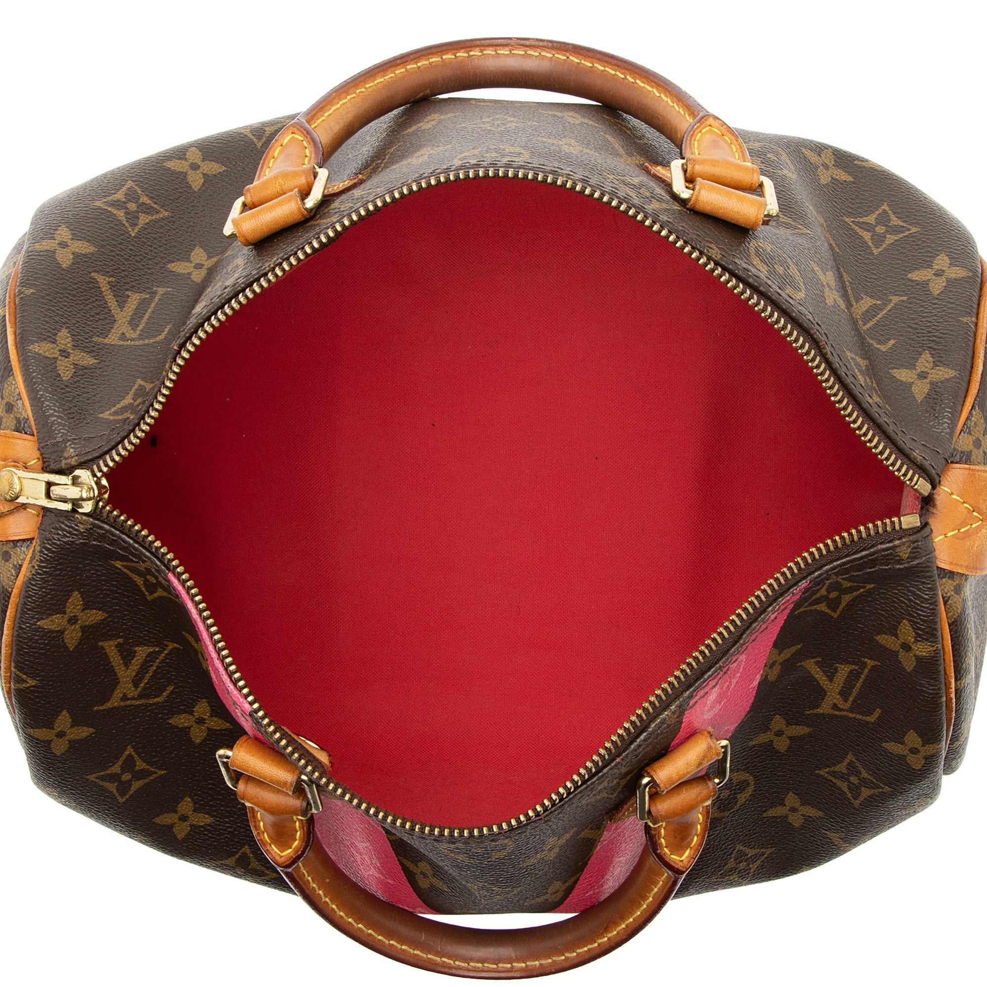 Louis Vuitton Monogram Canvas V Speedy 30 Satchel - FINAL SALE (SHF-ETgDwY)