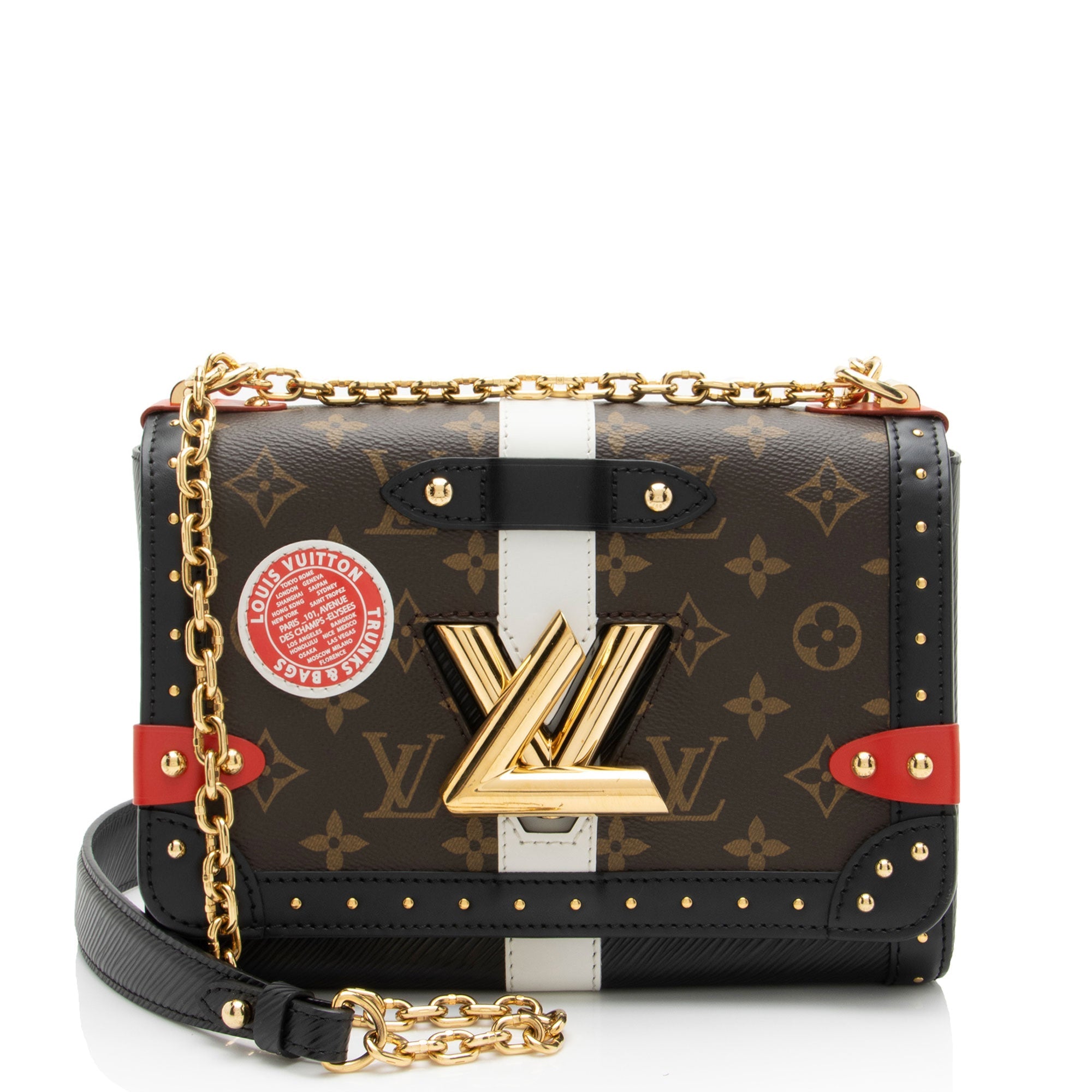 Louis Vuitton Limited Edition Monogram Epi Leather Trunk Twist MM Shoulder Bag