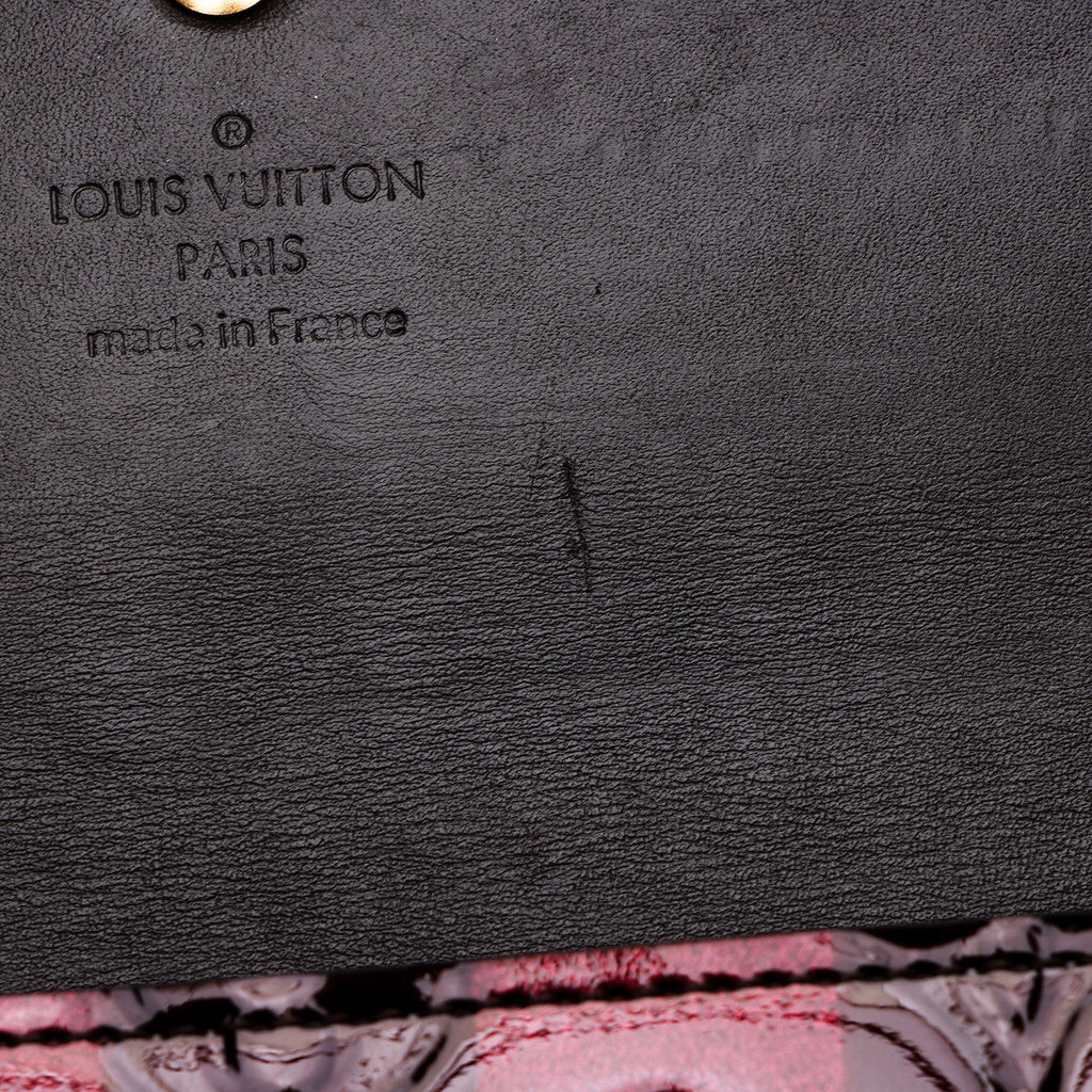 Louis Vuitton Limited Edition Monogram Vernis Rayures Sarah Wallet