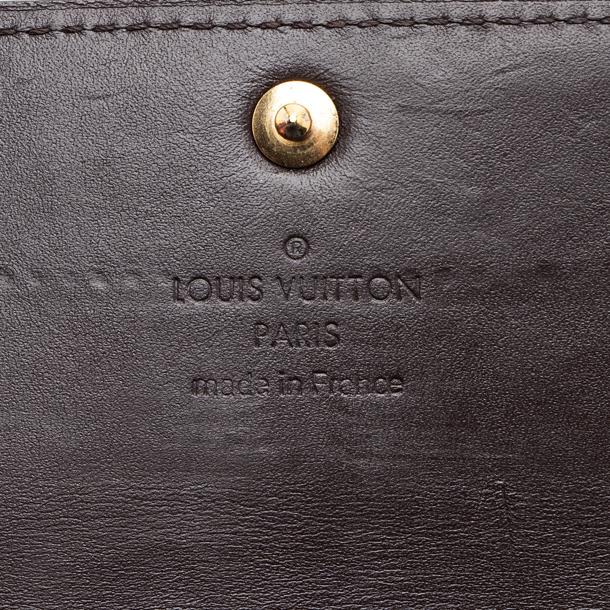 Louis Vuitton Limited Edition Monogram Vernis Rayures Sarah Wallet