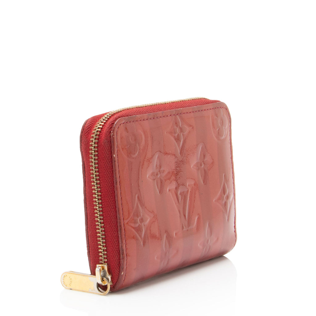 Louis Vuitton Limited Edition Monogram Vernis Rayures Zippy Coin Wallet
