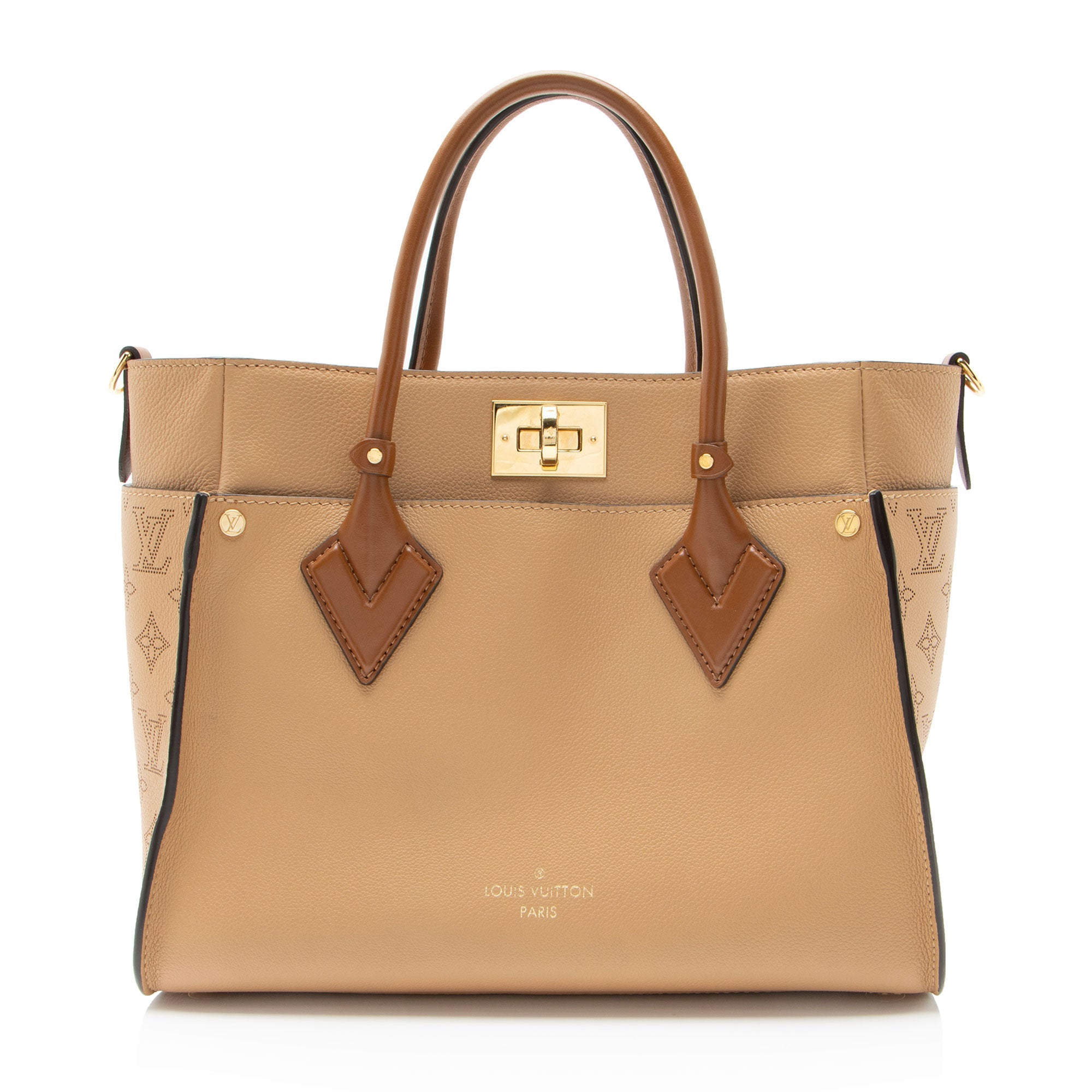 Louis Vuitton Mahina Calfskin On My Side MM Tote
