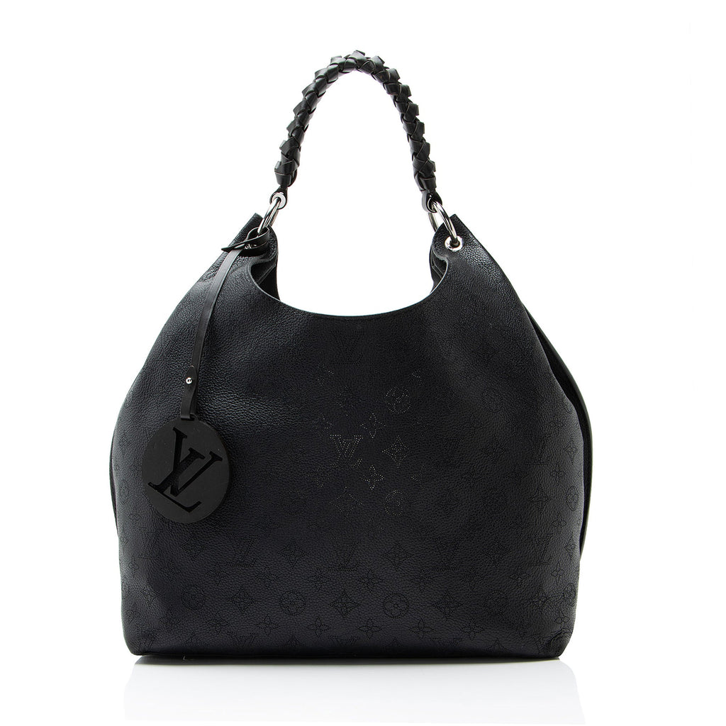 Louis Vuitton Mahina Leather Carmel Hobo