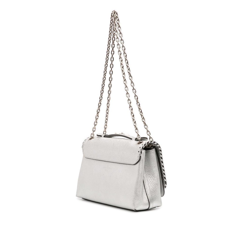 Louis Vuitton Metallic Cuir Plume Ecume Very Chain Bag