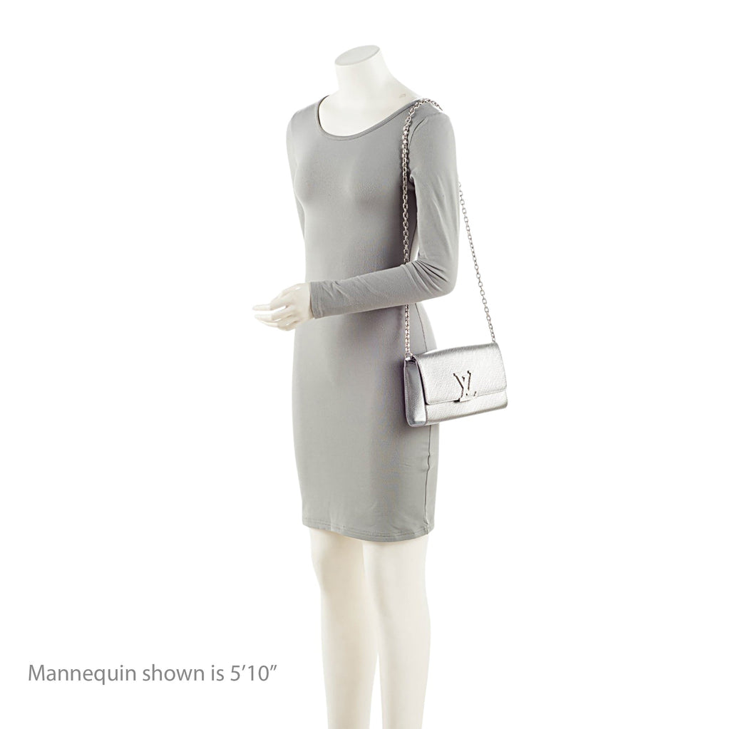 Louis Vuitton Metallic Epi Leather Louise Chain Pochette