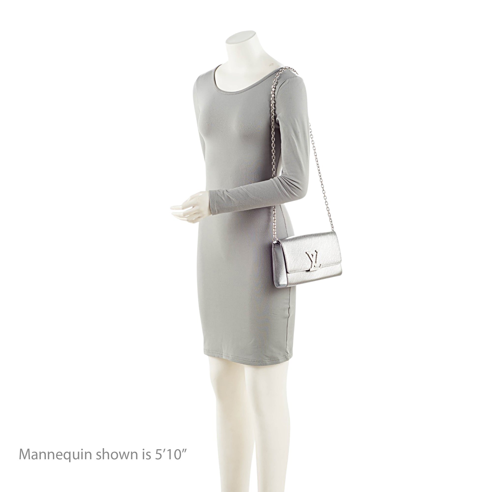 Louis Vuitton Metallic Epi Leather Louise Chain Pochette