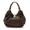 Louis Vuitton Metallic Mahina Leather L Hobo