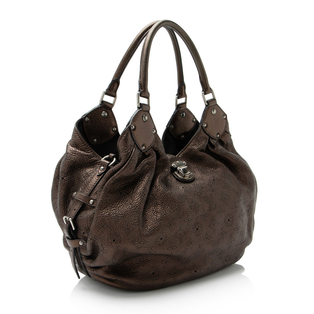 Louis Vuitton Metallic Mahina Leather L Hobo