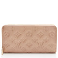 Louis Vuitton Metallic Monogram Embossed Lambskin Coussin Zippy Wallet