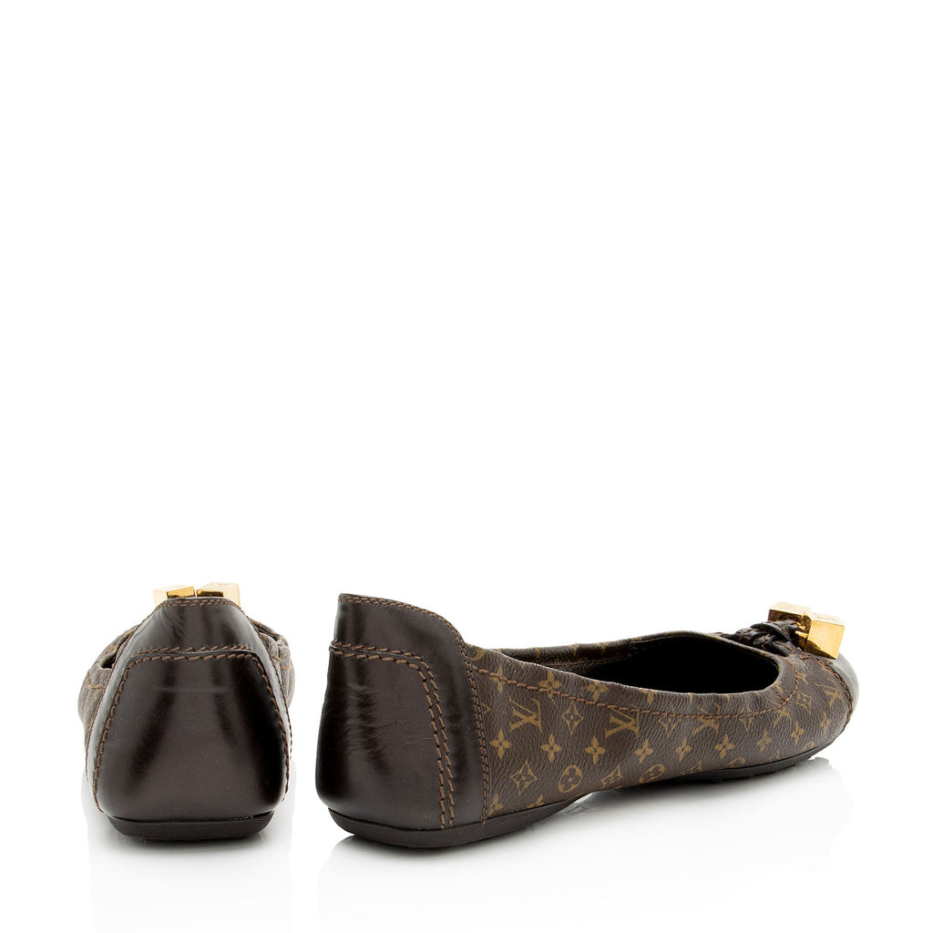 Louis Vuitton Monogram Canvas Ballet Flats - Size 8 / 38