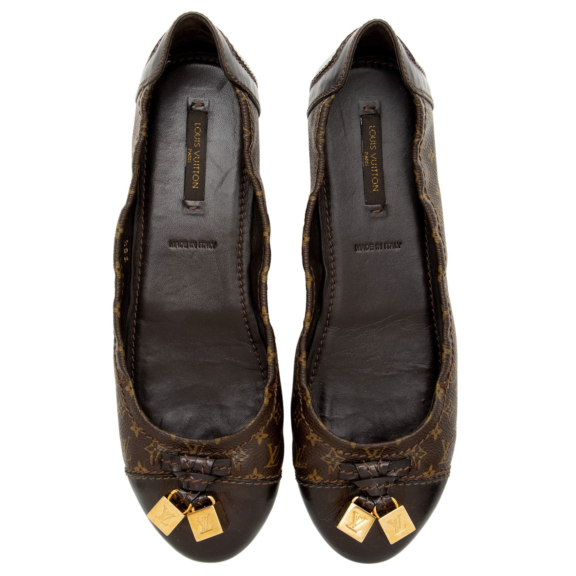 Louis Vuitton Monogram Canvas Ballet Flats - Size 8 / 38