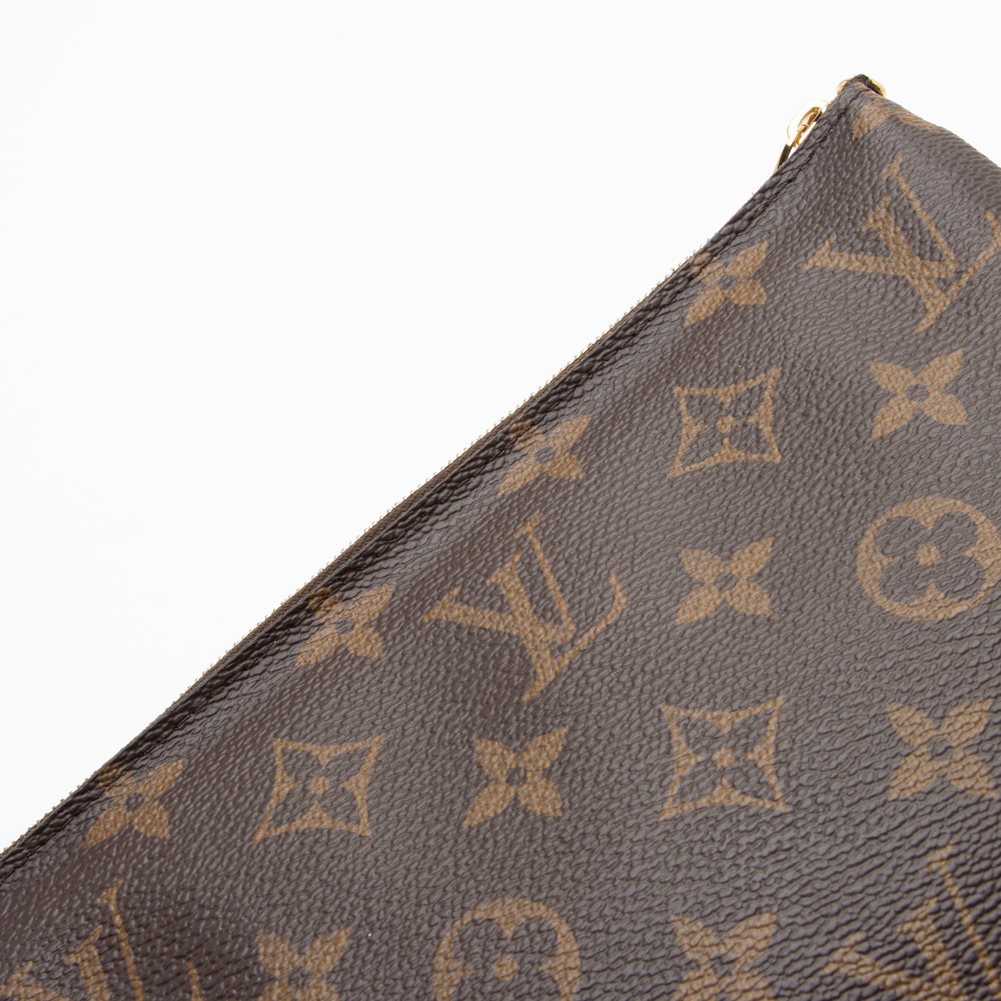 Louis Vuitton Monogram Canvas Blooming Flowers Double Zip Pochette