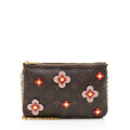 Louis Vuitton Monogram Canvas Blooming Flowers Double Zip Pochette