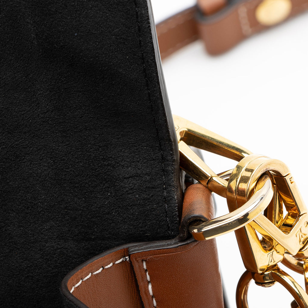 Louis Vuitton Monogram Canvas Calfskin Biface Shoulder Bag