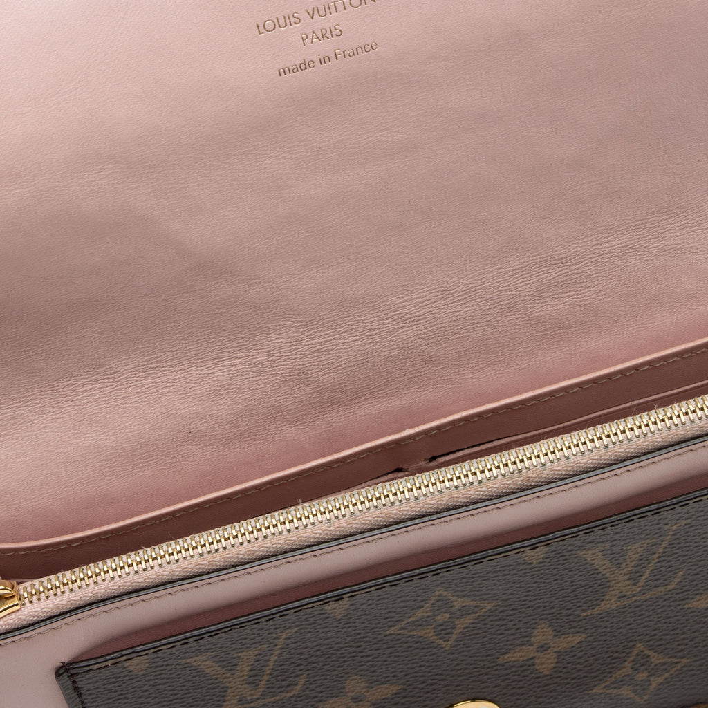 Louis Vuitton Monogram Canvas Flore Chain Wallet