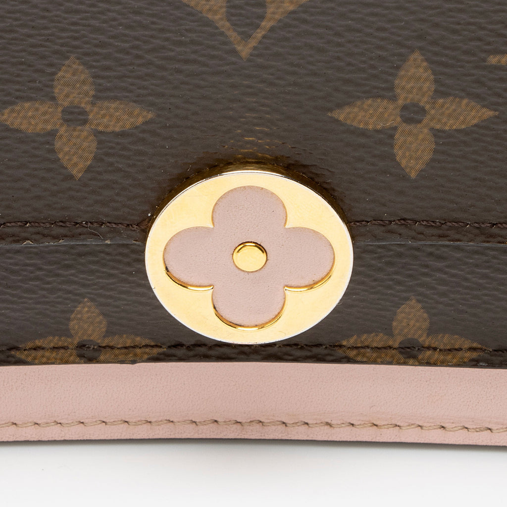Louis Vuitton Monogram Canvas Flore Chain Wallet