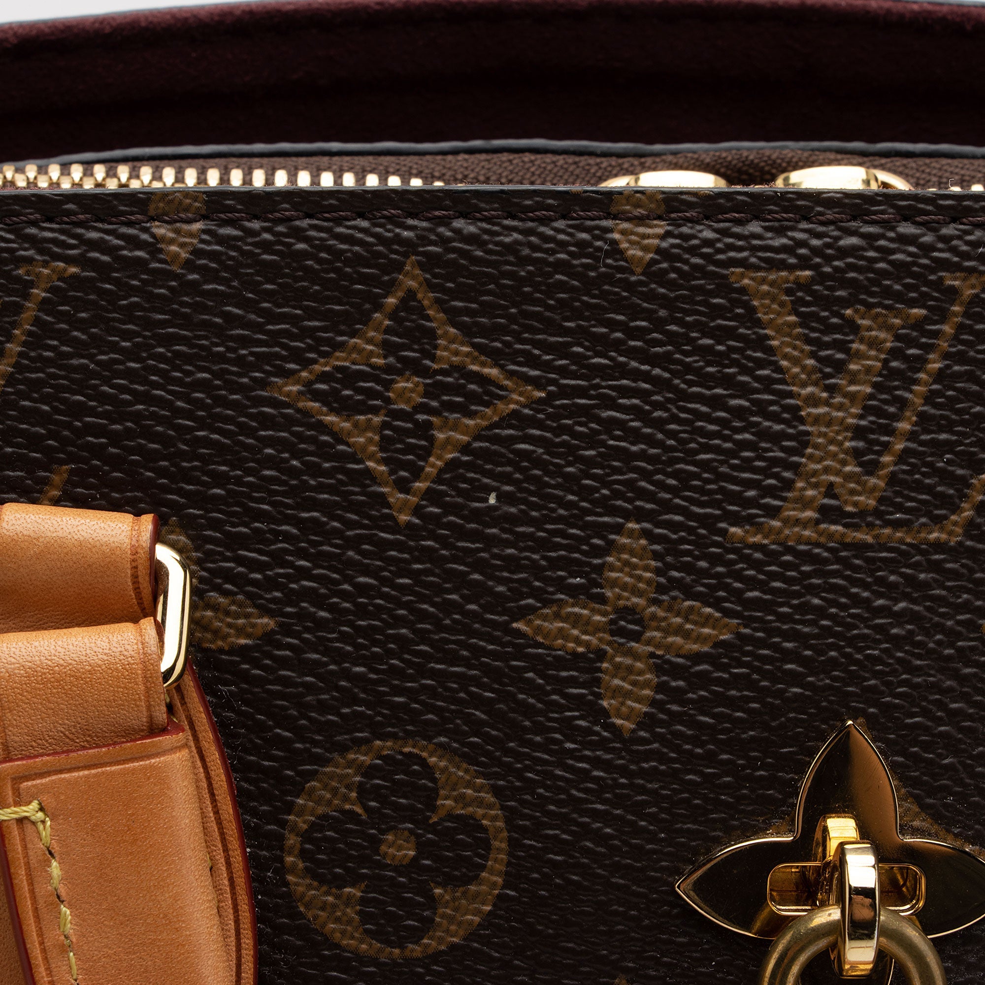 Louis Vuitton Monogram Canvas Flower MM Zip Tote (SHF-H0ttAo)