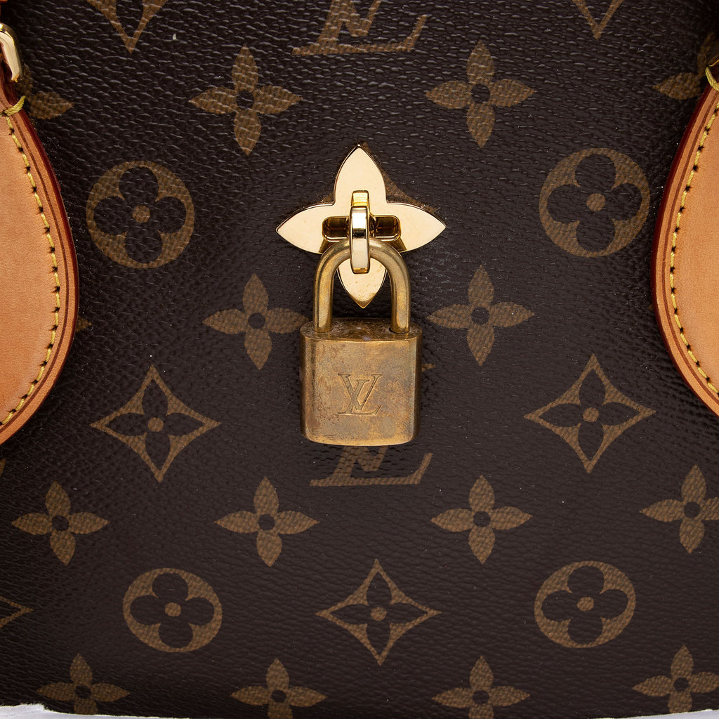 Louis Vuitton Monogram Canvas Flower MM Zip Tote (SHF-H0ttAo)