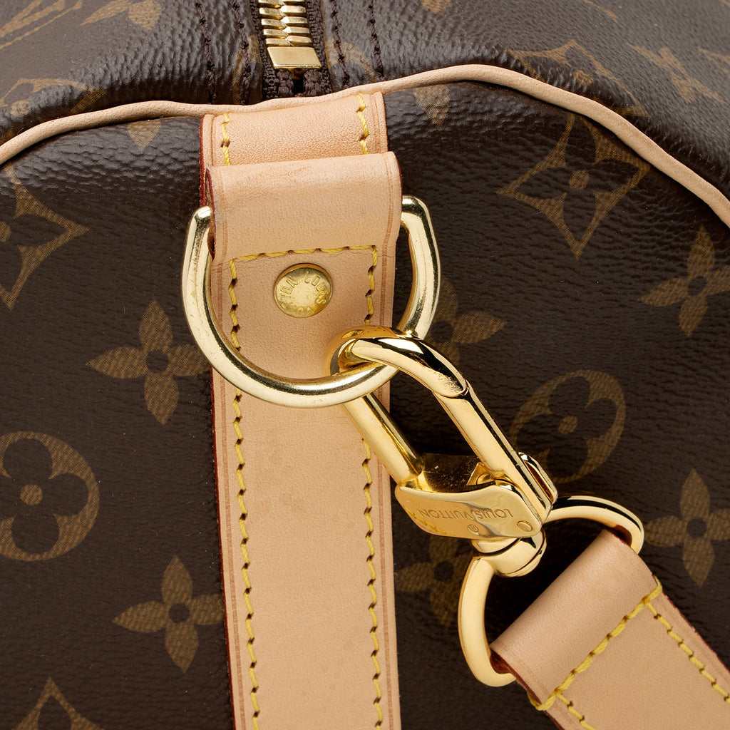 Louis Vuitton Monogram Canvas Keepall Bandouliere 55 Duffle Bag (SHF-QdZLLY)