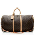 Louis Vuitton Monogram Canvas Keepall Bandouliere 55 Duffle Bag (SHF-QdZLLY)