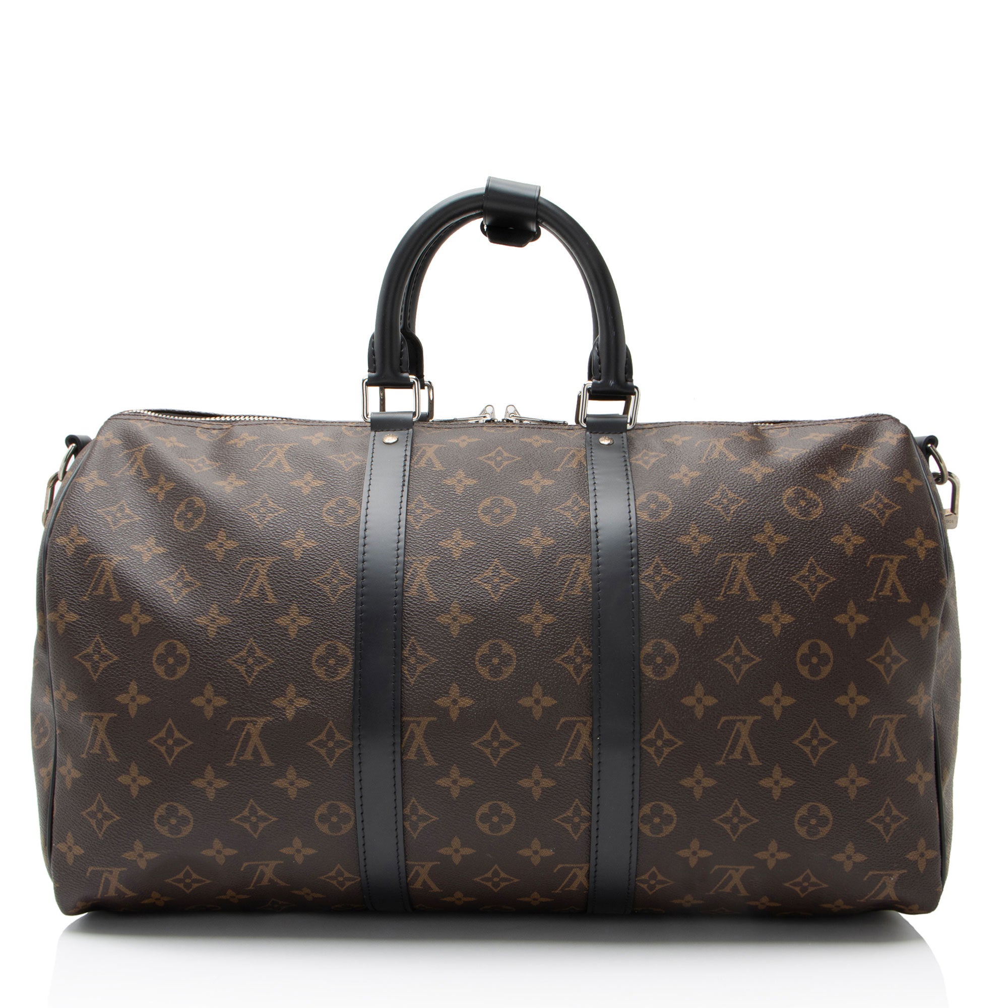 Louis Vuitton Monogram Canvas Macassar Keepall Bandouliere 45 Duffle