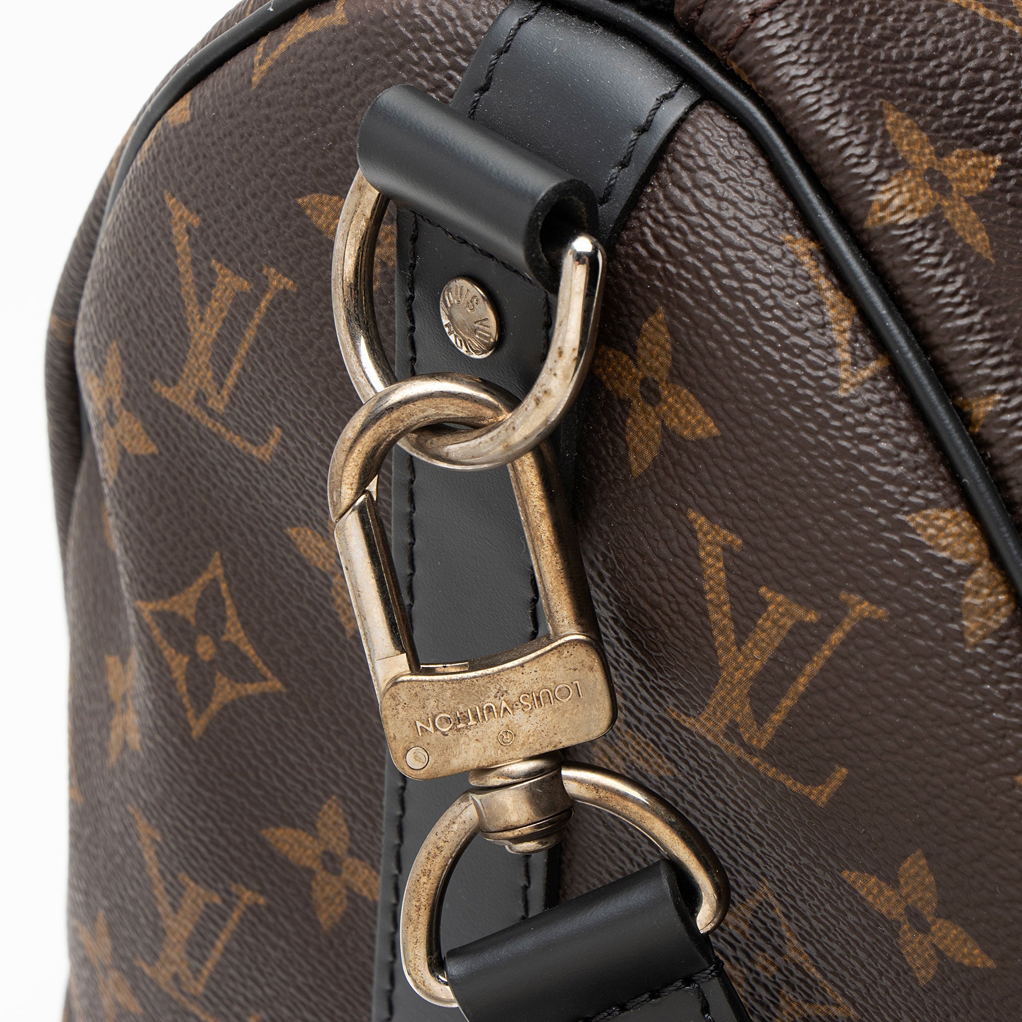 Louis Vuitton Monogram Canvas Macassar Keepall Bandouliere 45 Duffle