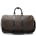 Louis Vuitton Monogram Canvas Macassar Keepall Bandouliere 45 Duffle