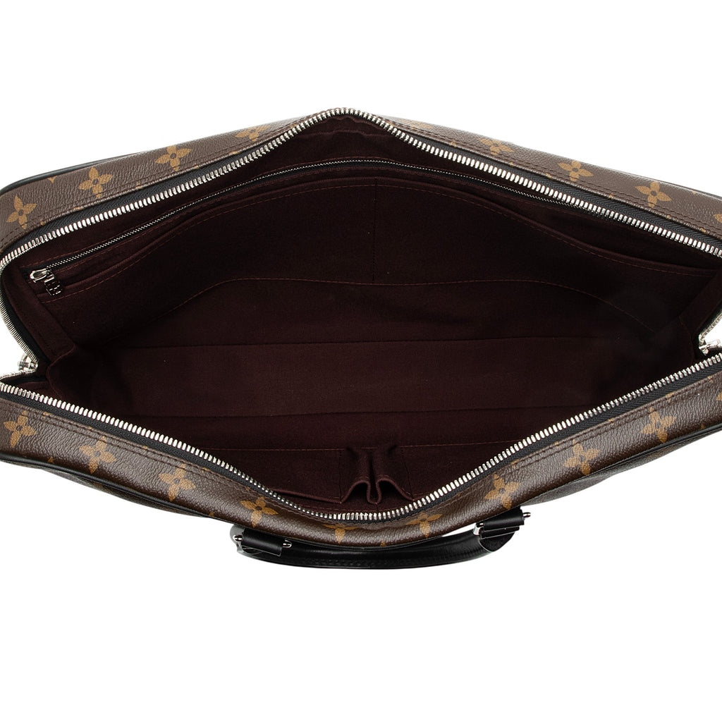 Louis Vuitton Monogram Canvas Macassar Porte Documents Voyage GM Bag