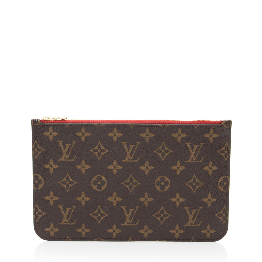 Louis Vuitton Monogram Canvas Neverfull MM Pochette (SHF-2w9Ig6)