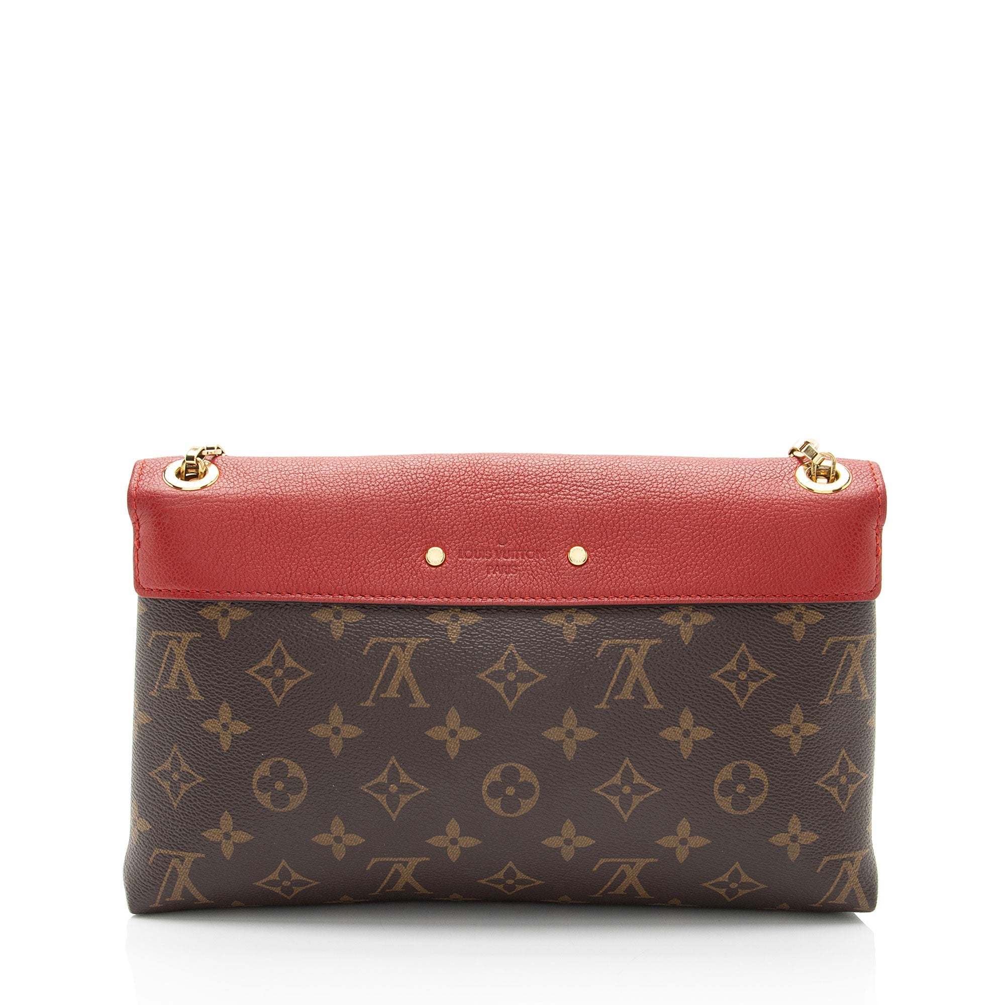 Louis Vuitton Monogram Canvas Pallas Chain Shoulder Bag (SHF-WhukwN)