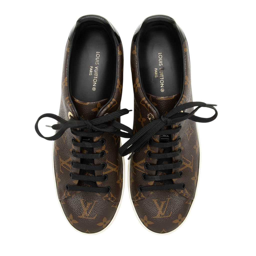 Louis Vuitton Monogram Canvas Patent Leather Front Row Sneakers - Size 10 / 40