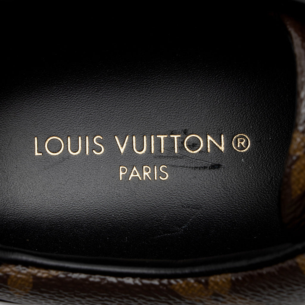 Louis Vuitton Monogram Canvas Patent Leather Front Row Sneakers - Size 8 / 38
