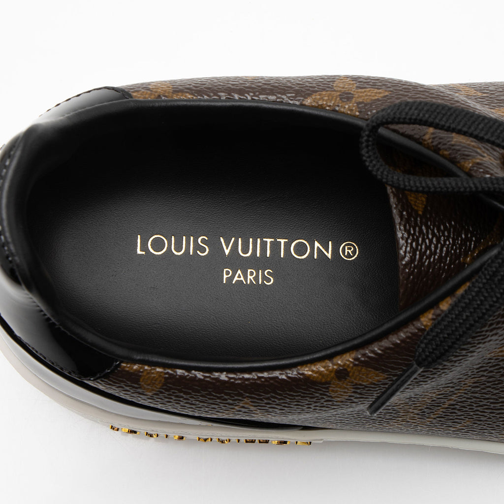 Louis Vuitton Monogram Canvas Patent Leather Front Row Sneakers - Size 8.5 / 38