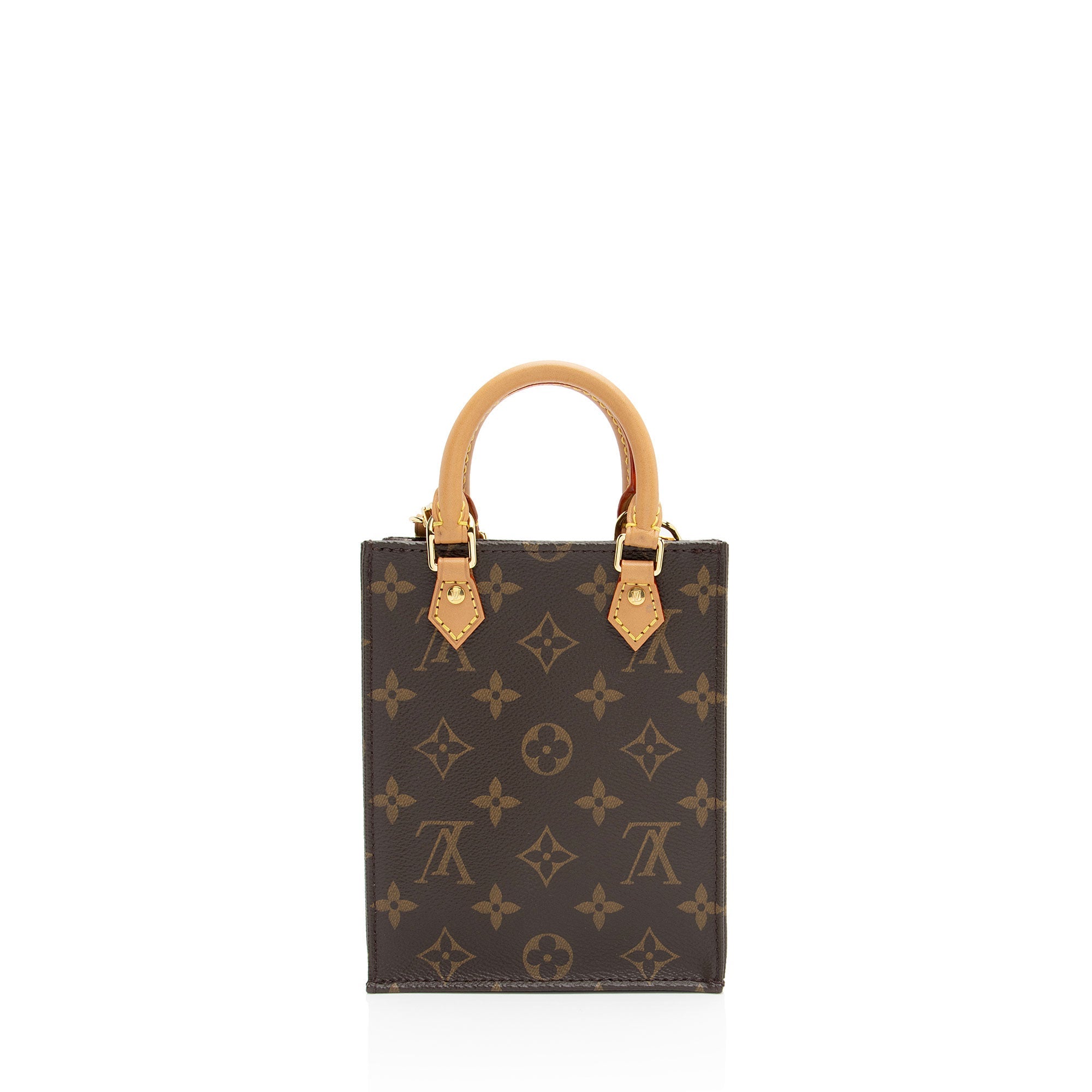 Louis Vuitton Monogram Canvas Petit Sac Plat Shoulder Bag (SHF-DPlW0S)