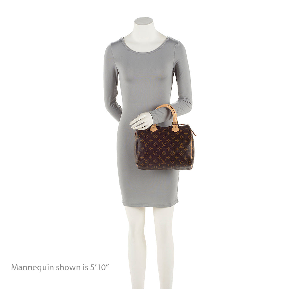 Louis Vuitton Monogram Canvas Speedy 25 Satchel