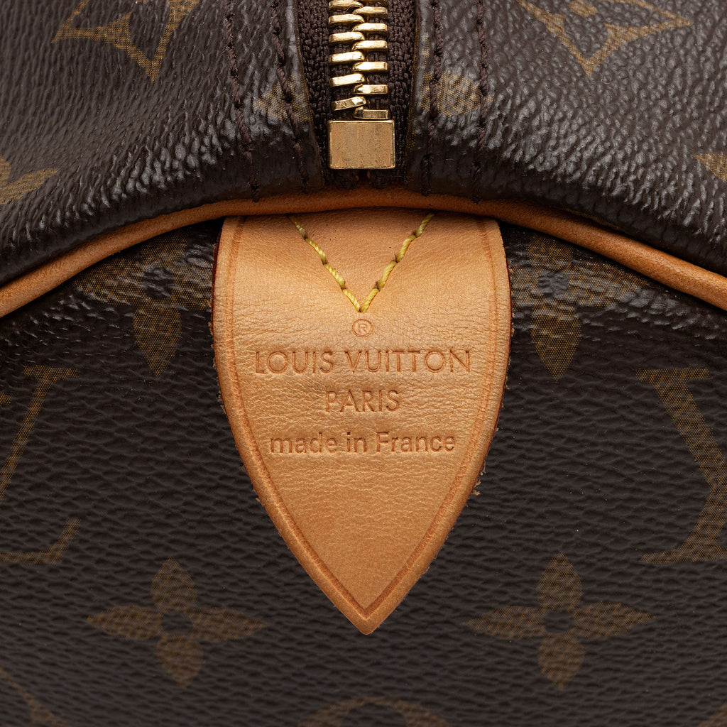 Louis Vuitton Monogram Canvas Speedy 30 Satchel (SHF-uufe7d)