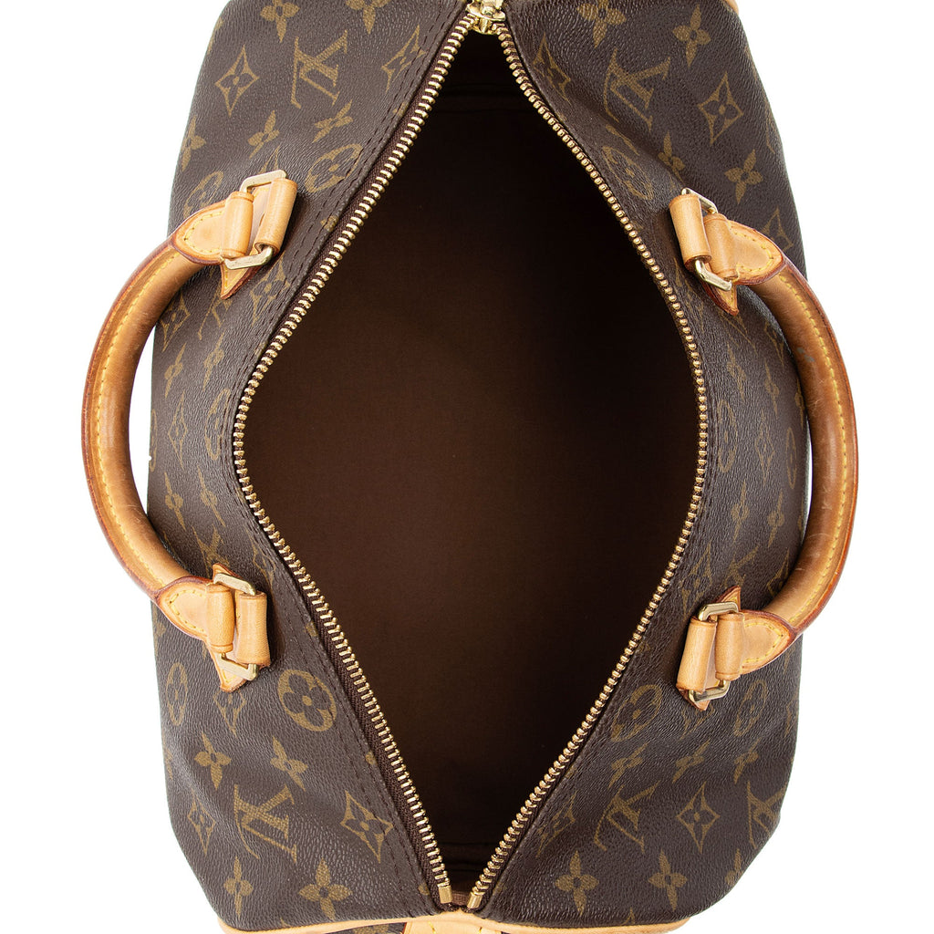 Louis Vuitton Monogram Canvas Speedy 30 Satchel (SHF-E4SXWh)