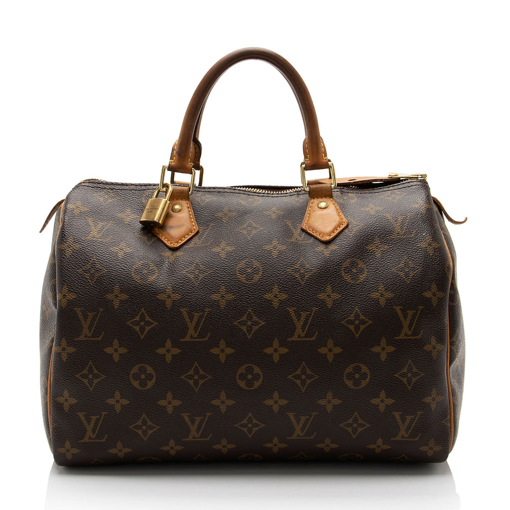 Louis Vuitton Monogram Canvas Speedy 30 Satchel (SHF-usMEGZ)