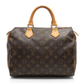 Louis Vuitton Monogram Canvas Speedy 30 Satchel (SHF-ru909w)