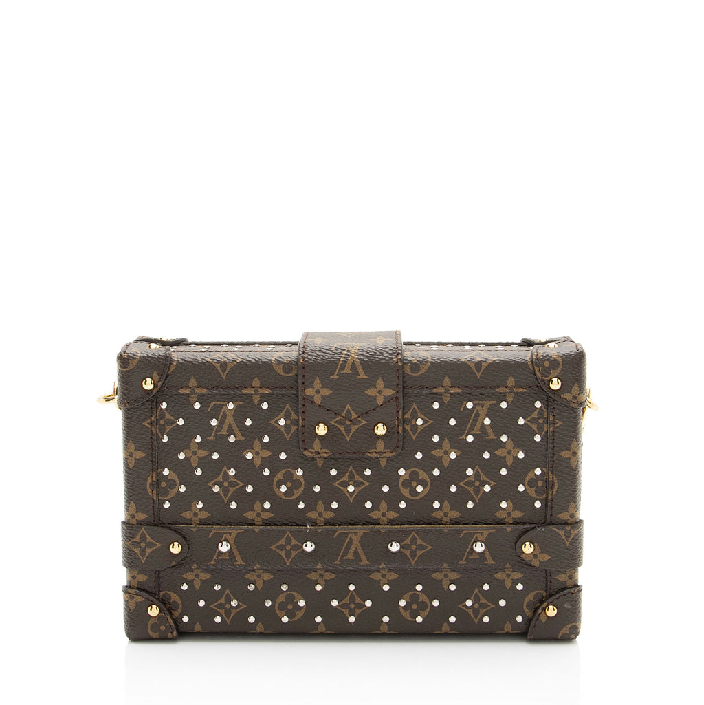 Louis Vuitton Monogram Canvas Studded Petite Malle Bag