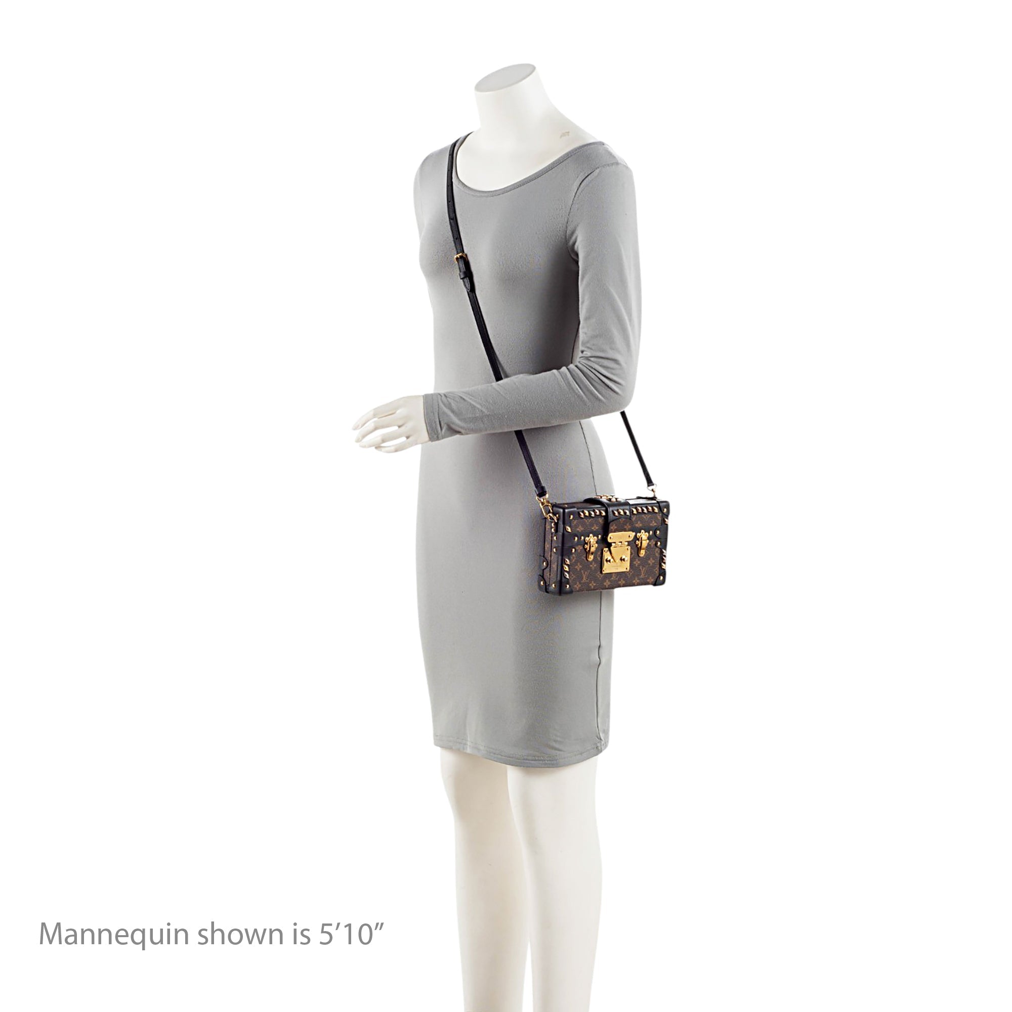 Louis Vuitton Monogram Canvas Diamond Stud Petite Malle Bag
