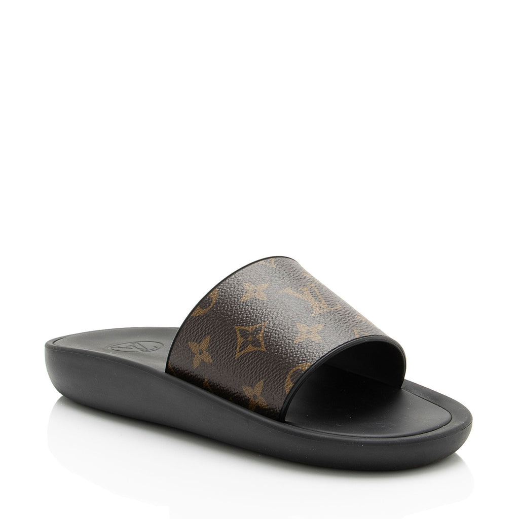 Louis Vuitton Monogram Canvas Sunbath Slide Sandals - Size 9 / 39